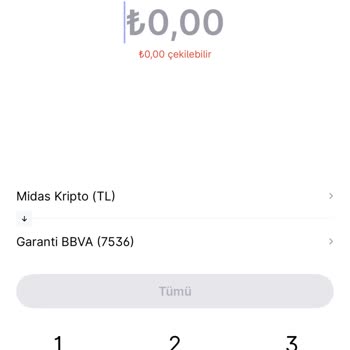 Midas Kripto’da Çekim Sırasında Limit Uyarısı Ve Bakiye Sorunu