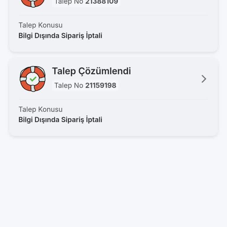 Siparişim İzinsiz İptal Edildi Ve Müşteri Hizmetleri Cevap Vermedi