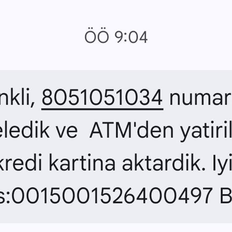 ATM’de Yatırılan Para Hesaba Geri Yatmadı Ve Acil Ödeme İçin Mağduriyet