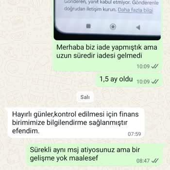 İade Edilen Ücretin Gecikmesi Ve Oyalayıcı Cevaplar