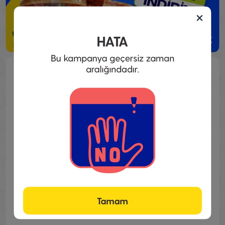 Migros Yemek Kuponu Hatası: Geçerli Zaman Aralığında Değildir