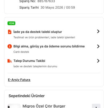 Teslim Edilmemiş Sipariş Teslim Edilmiş Gösterildi Ve İade Gelmedi