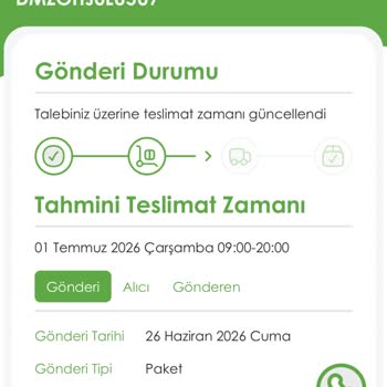 Kargonun Takip Bilgisi Yok Ve Müşteri Hizmetleri Yetersiz