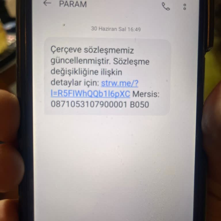 Param'dan Yetkisiz Sözleşme Bildirimi Ve Telefon Numarasının Silinmesi Talebi