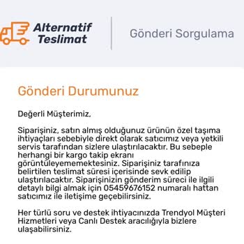 Trendyol Express Olarak Gösterilen Siparişin Satıcı Kargosuyla Teslim Edilmemesi Ve İade Yapılmaması