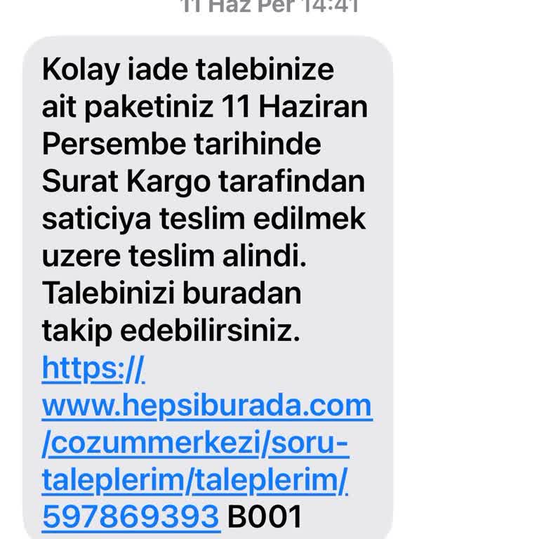 İade İşlemi Gerçekleştirilemedi Ve Satıcı Yanıt Vermiyor