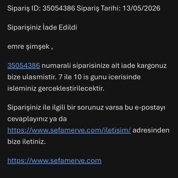 İade Ücretinin Gecikmesi Kartıma Yansımıyor