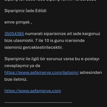 İade Ücretinin Gecikmesi Kartıma Yansımıyor