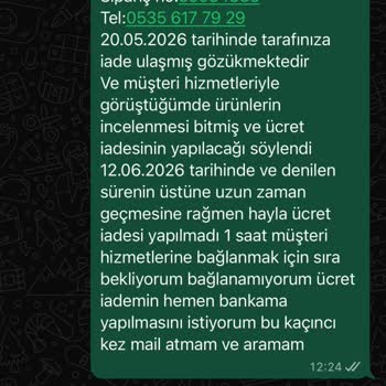İade Ücretinin Gecikmesi Kartıma Yansımıyor