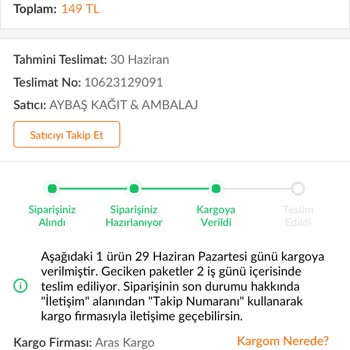Teslim Edilmemiş Sipariş Ve Yanıltıcı Kargo Bilgisi