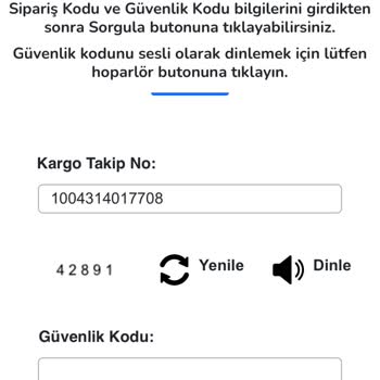 Takip Numarası Gerçek Değil, İade Yapılmadı