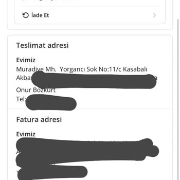 Adres Hatası Nedeniyle Teslim Edilmemesi Ve Açıklama Talebi