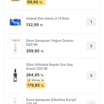 Migros Hemen'de 4 Şampuan Eksik Ve Yanlış Ürün Teslimi, Çözülmeyen Değişim Talebi