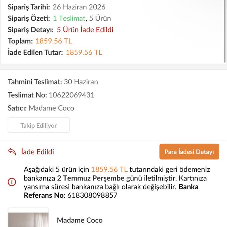 Teslim Edilmemiş Sipariş Ve Çelişkili Müşteri Hizmetleri Açıklamaları