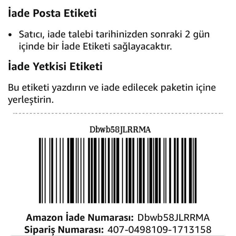 Açılmış Ambalajlı Kahve Makinesi İçin İade Etiketi Sorunu Ve Yetersiz Müşteri Desteği