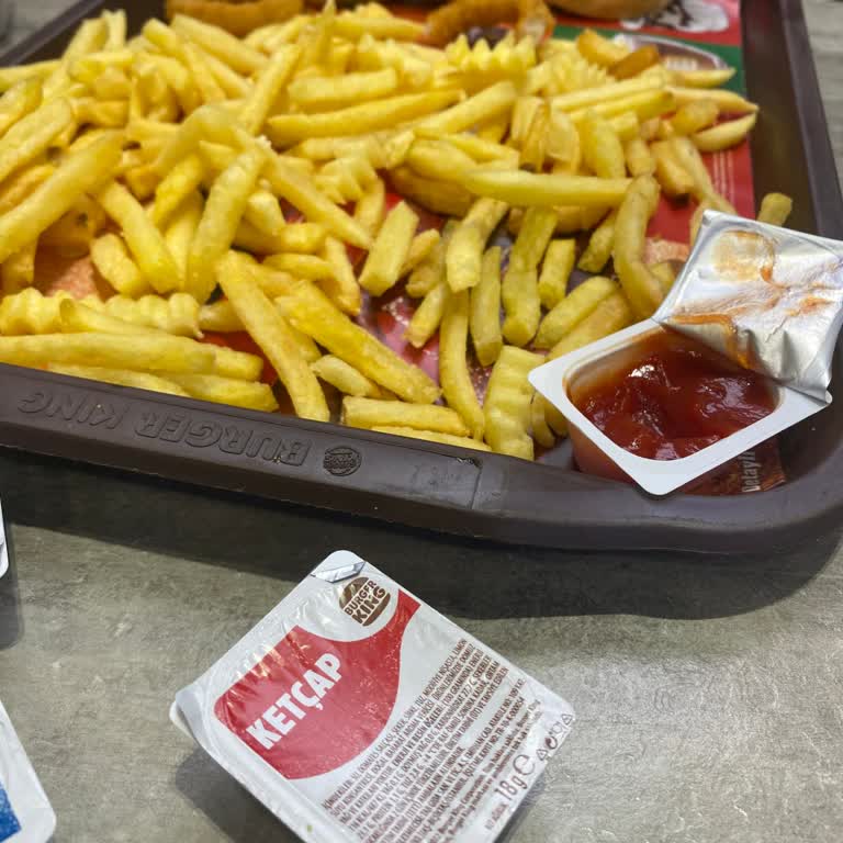 Saç Çıkan Patates Kızartması Ve Çalışanların Kötü Tutumu