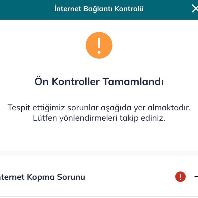 İnternet Bağlantısının Sürekli Kopması Ve Çözüm Eksikliği