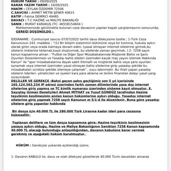 Sahte hukuk dosyası ve dolandırıcılık şüphesi