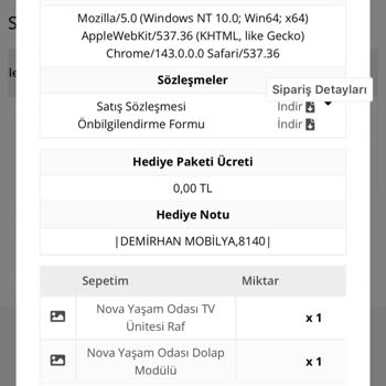 İstikbal Mobilya’da Hatalı TV Ünitesi 7 Ay İnceleme Sonrası Teslim Edilmedi