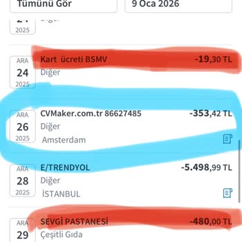 CV Maker'dan İzin Almadan Tek Seferlik Hizmet İddiası Üzerine Yetkisiz Kredi Kartı Çekimi
