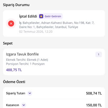 Kredi Kartlı Siparişim Teslim Edilmedi Ve İade Reddi