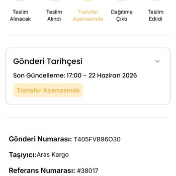 Aras Kargo’da 6452688640407 No’lu Kargo Kayıp Ve Tazmin Talebi