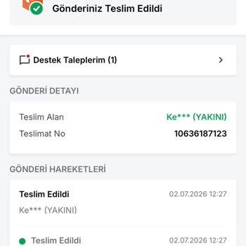 Teslim Edilmemiş Siparişin Sistemde Teslim Edildi Olarak Gösterilmesi