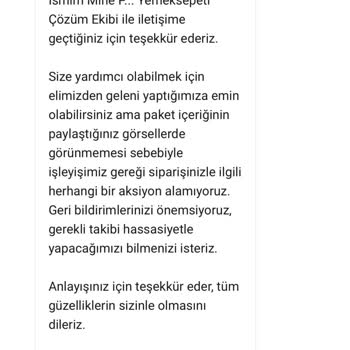 Sipariş Çöp Kovasına Bırakıldı Ve Hijyen İhlali Nedeniyle İade Talebi