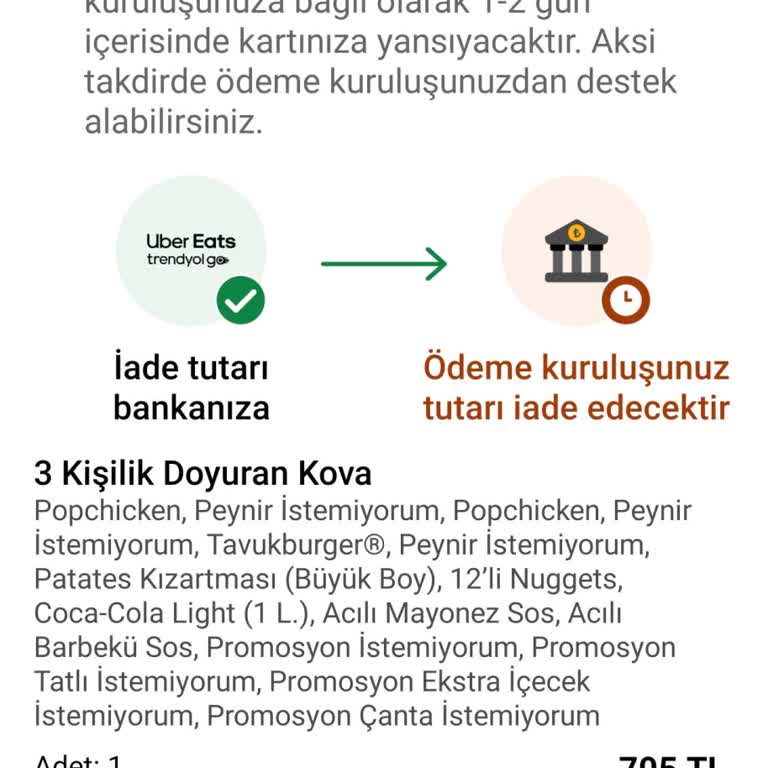 Eksik Ürünler Ve Yetersiz İade