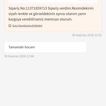 Yan Sanayi Ve Yanlış Renkli Opar Parça Gönderimi Ve Satıcının Reddetmesi