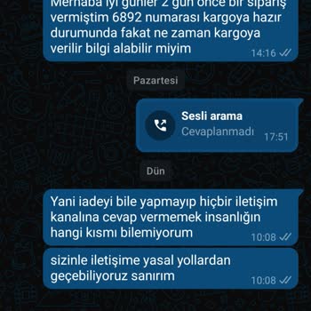 Kap İn Butik’tan Şapka Siparişi Gönderilmedi Ve İade Yanıtı Alınmadı