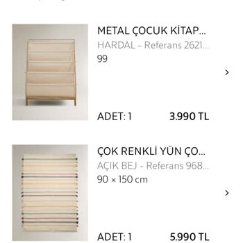 Zara Home Siparişinde Çocuk Halısı Teslim Edilmedi Ve Yanlış Gösteriliyor