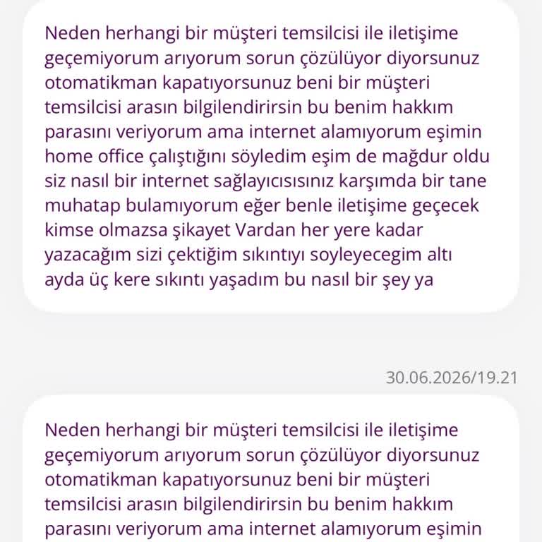 Planlı Çalışma Gibi Gösterilen Kesintide 1 Haftalık İnternet Kesintisi Ve Cevapsız Müşteri Hizmeti