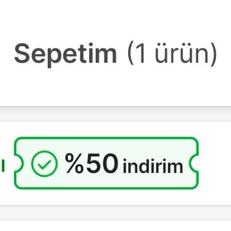 Tüm Kategorilerde Geçerli %50 Kuponu Yanıltıcı Ve İndirim Yansıtılmadı