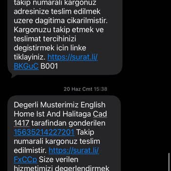 Kırık Koli Ve Boş İçerik, Firma Geri Dönüş Yapmıyor