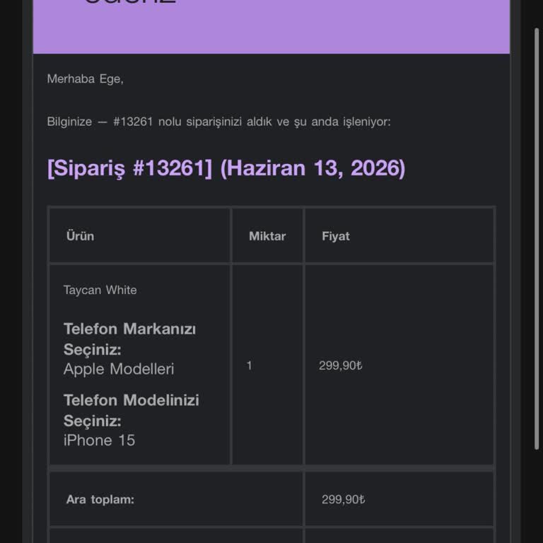 Kargoya Verilmeyen Telefon Kılıfı İçin Hızlı İade Ve Gönderim Talebi