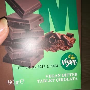 Migros Buca Mağazası'ndan Alınan Vegan Bitter Çikolatanın Bozuk Olması