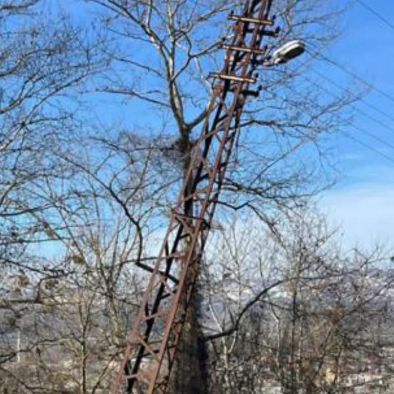 Geriş Köyü’ndeki Yamuk Elektrik Direği Can Güvenliğini Tehdit Ediyor