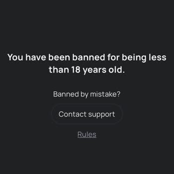 Wrongful Underage Ban - Chatroulette