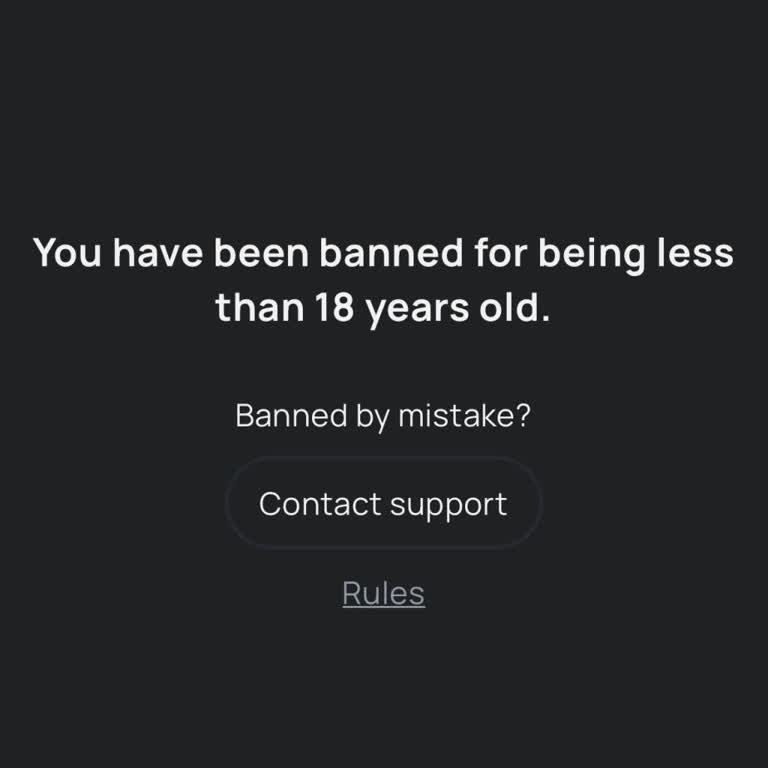 Wrongful Underage Ban - Chatroulette