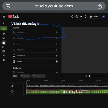 YouTube Kanalımda Popüler Videolarımda Düzenleme Araçları Pasif
