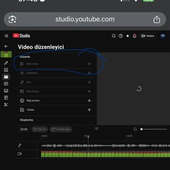 YouTube Kanalımda Popüler Videolarımda Düzenleme Araçları Pasif