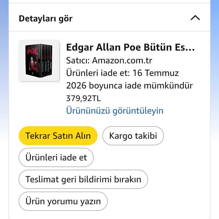 Teslim Edilmemiş Kitap Seti İçin Acil Yeniden Gönderim Talebi