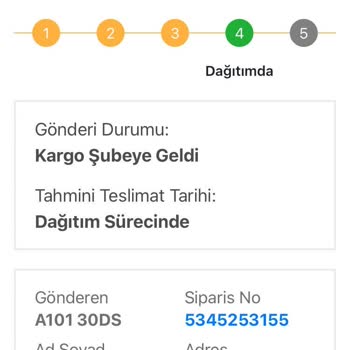 Teslim Edilmeyen Kargo Sürekli Dağıtımda
