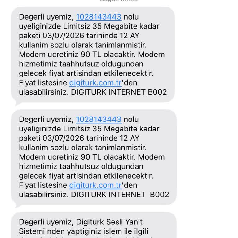 Digiturk Müşteri Hizmetine Bağlanamama Ve Acil Geri Dönüş Talebi