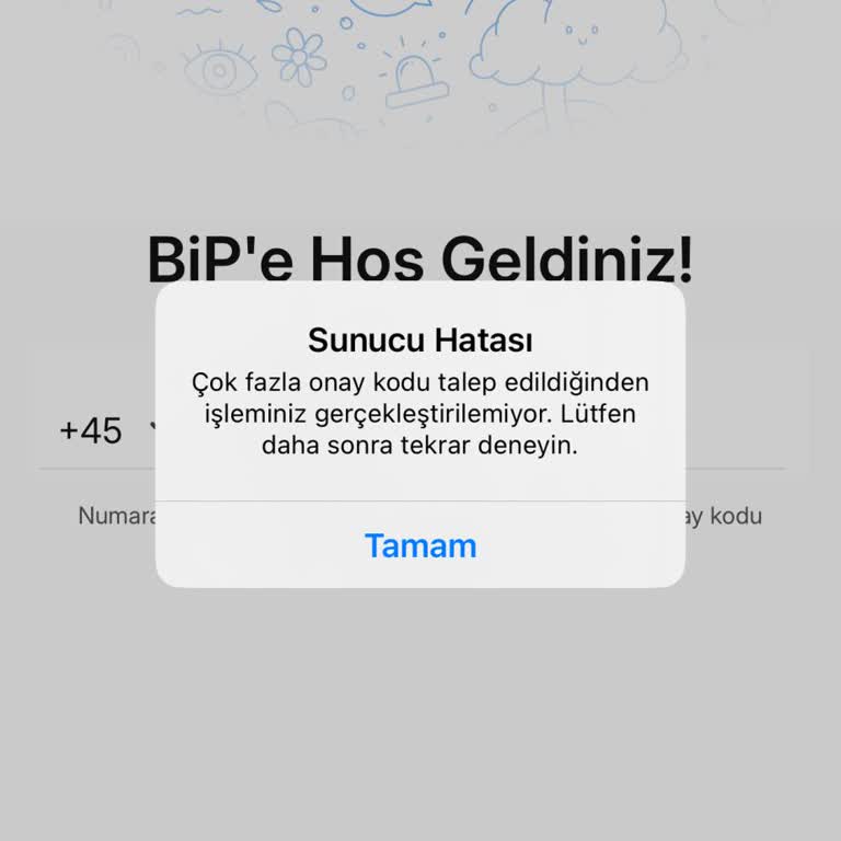 BİP’te Mesaj Gelmiyor Ve Doğrulama Kodu Hatası