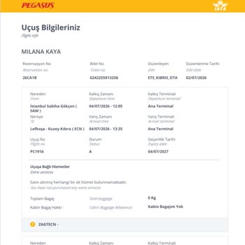 Bagajsız Bilette Gizli Bagaj Ücreti Şikayeti