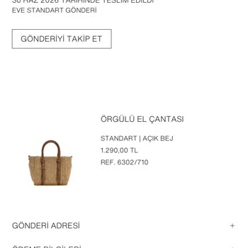 Zara Çantasında Eksik Askı Ve İade Ödemesi Gelmedi