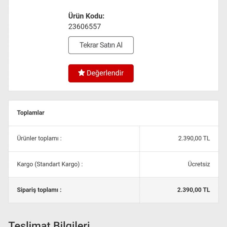 Bauhaus İade Edilmemiş 2.390 TL Ücret İçin Acil İşlem Talebi