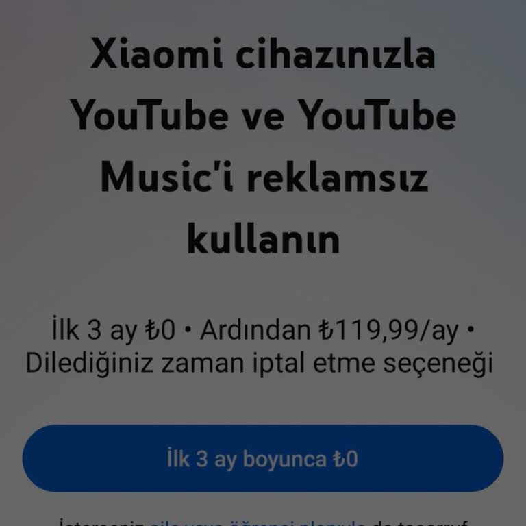 Üç Aylık YouTube Premium Hakkım Aktif Edilemedi